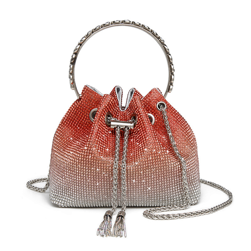 Bestselling! 2025 Designer Crystal-Draped Shoulder Bag - Elegant Evening Crossbody Purse Free Shipping Chic Rhinestone-Studded Prom & Formal Event Han