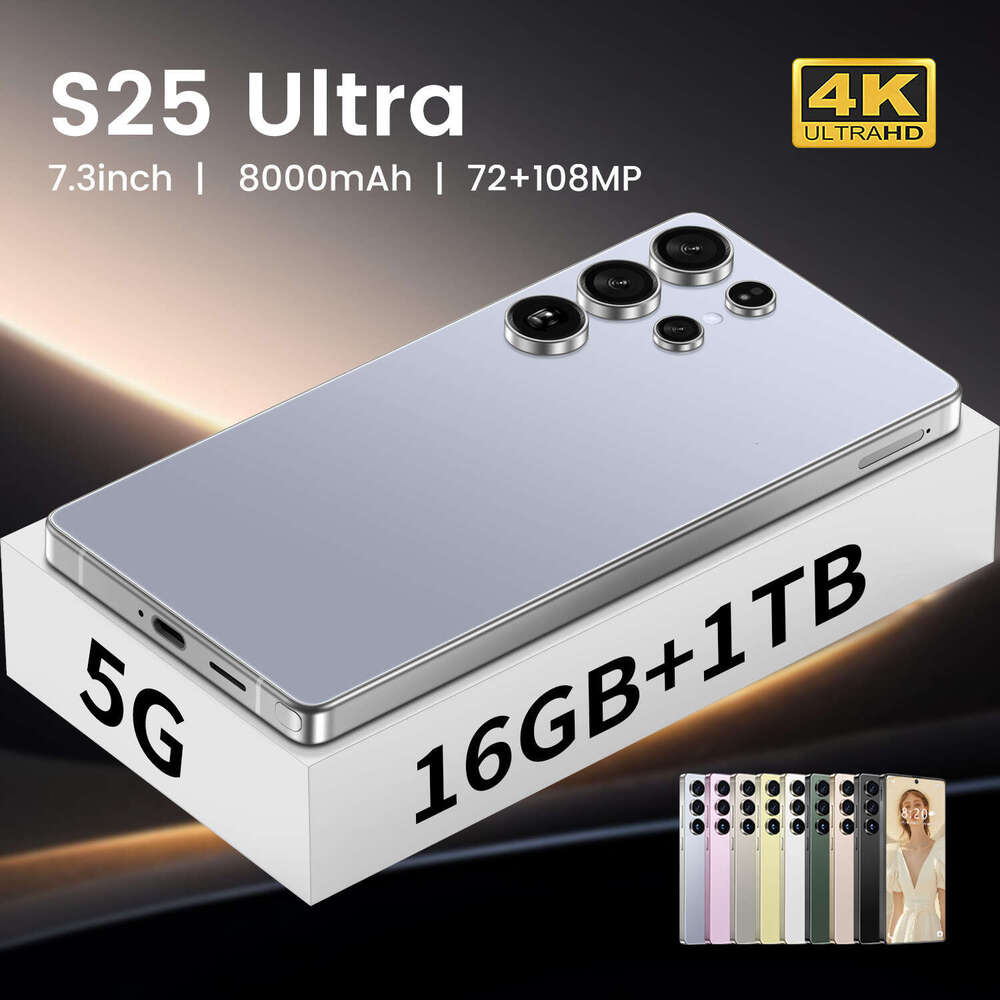 2025 Nwe Note40 Pro 7.3HD 16+1TB smart phone 5G Android phone display 72MP+108MP camera phone fingerprint recognition face recognition GPS