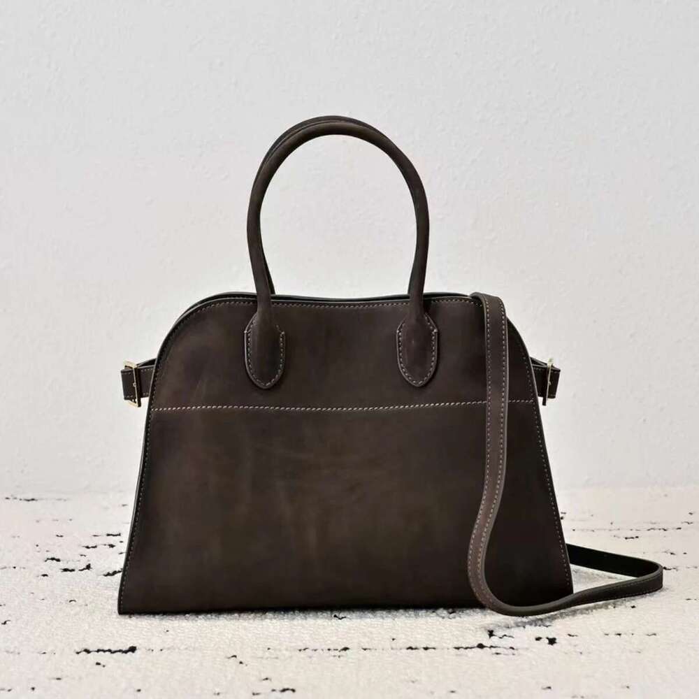 High Quality Margaux 12 Genuine Leather Handbag Shoulder Crossbody Margaux12 Soft Suede Tote Bag Large Capacity