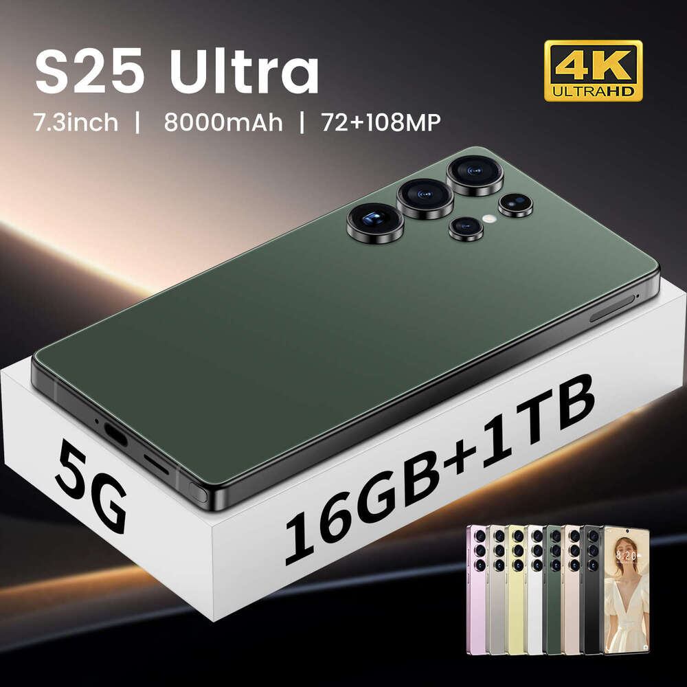 2025 Nwe Note40 Pro 7.3HD 16+1TB smart phone 5G Android phone display 72MP+108MP camera phone fingerprint recognition face recognition GPS