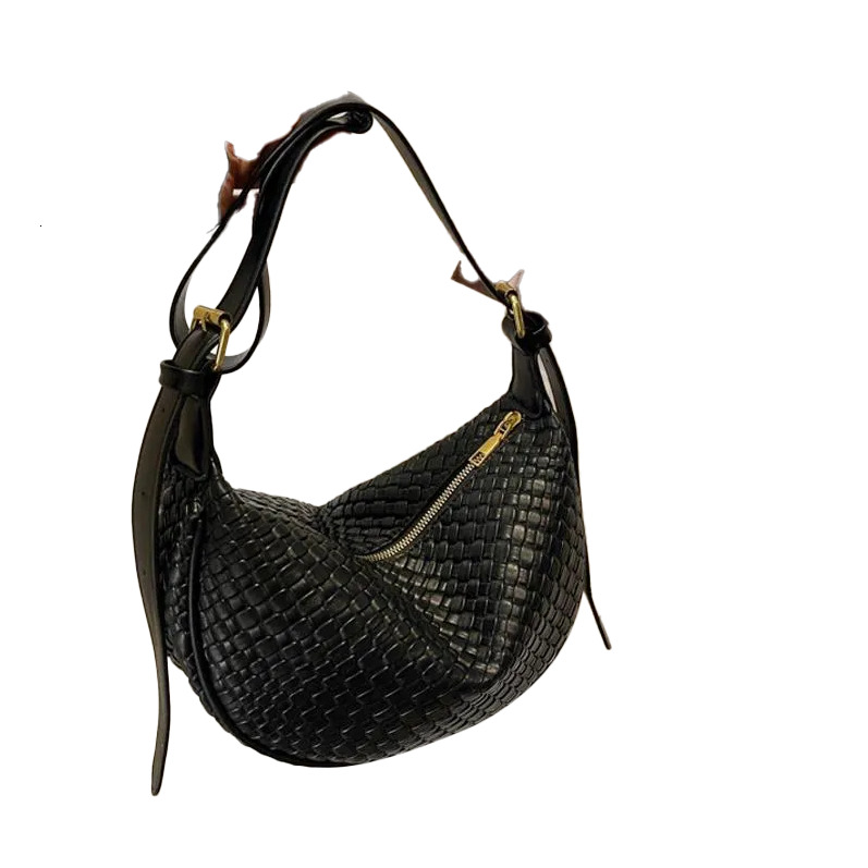 2025S designer Shoulder Bags PU Leather Bag For Women Fashion Woven Tote Handbags Purse Trendy Hobo Crescent Female Commuter Shopper Handbag shoulder 