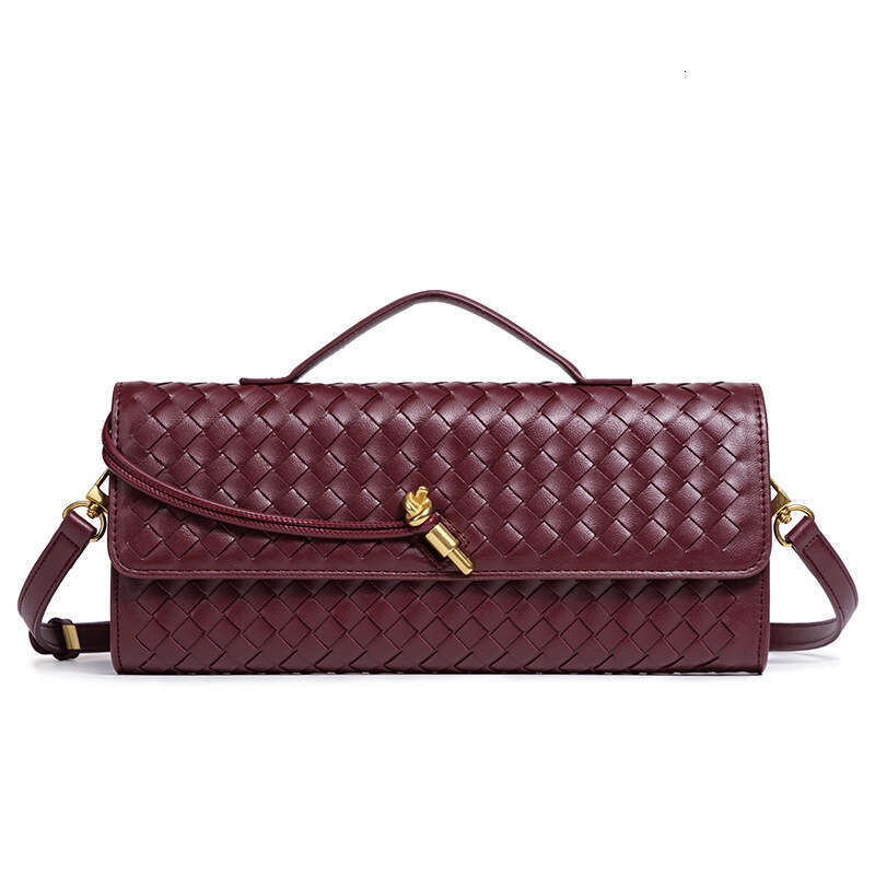 B Home Hand Woven Single Shoulder Organ Fashion Horizontal Square Handheld Versatile Diagonal Cross Bag