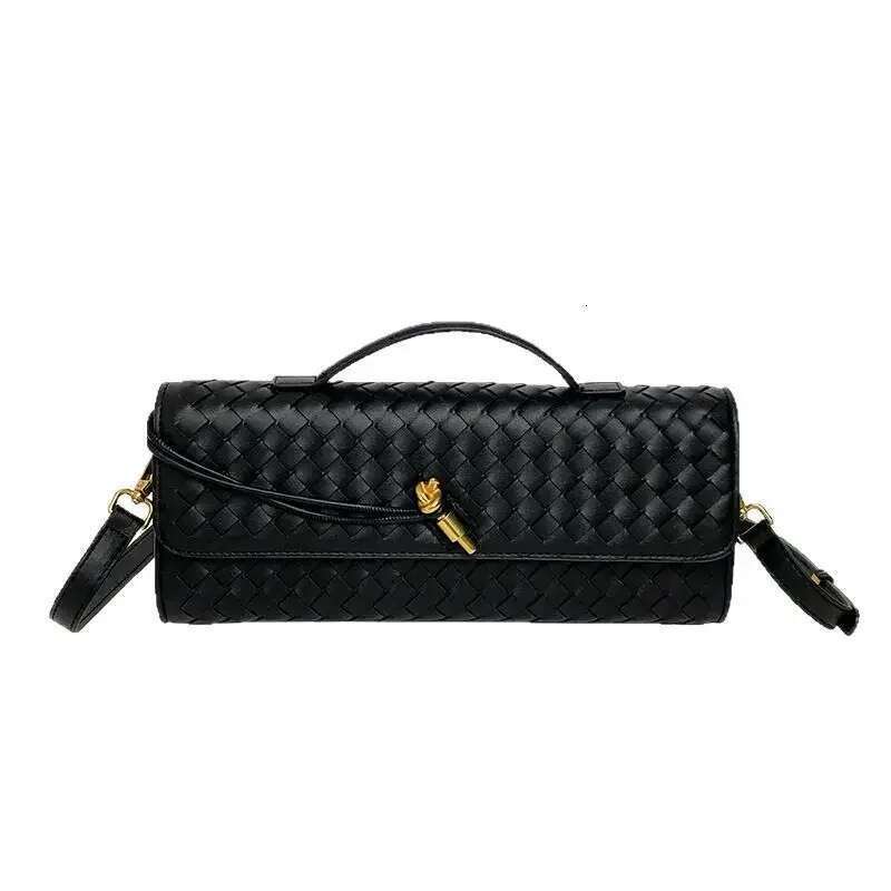 2025 New Handwoven Small Square Women's with Natural Material Also A Glasses Bag Fashion Clutch Portable Shoulder Messenger