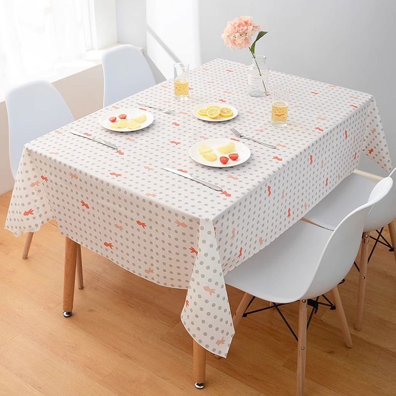 W39 tablecloth waterproof, oil-proof and scalding-proof square tablecloth ins learning desktop decoration arrangement tablecloth pvc coffee table mat