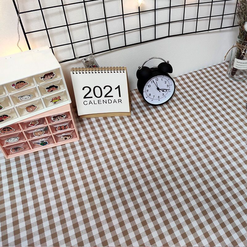 W35 tablecloth waterproof, oil-proof and scalding-proof square tablecloth ins learning desktop decoration arrangement tablecloth pvc coffee table mat