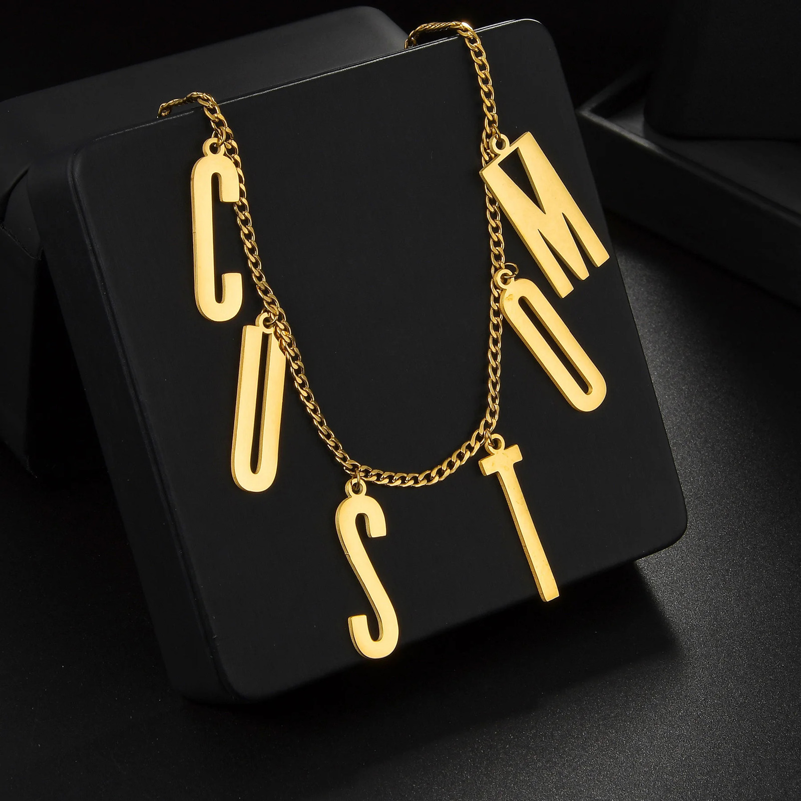 Atoztide Personalized Custom Name Waist for Women Stainless Steel 2 Layer Sexy Body Chain Big Letter Birthday Jewerly Gift 250430 - view 4