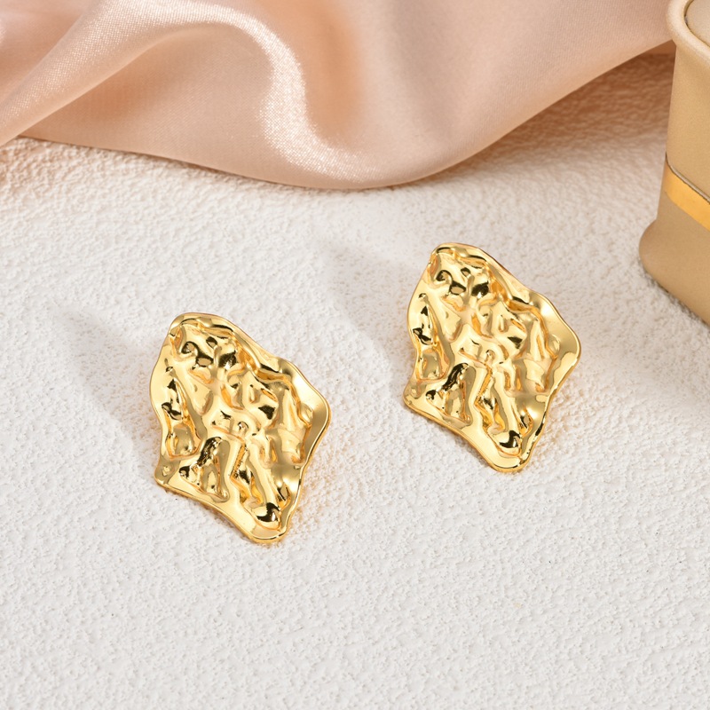 earrings designer jewelry women earring for men orecchini Earrings Fashion Women 18K Gold Plated Stainless Steel Geometry Earring Sweet Girls Wedding 