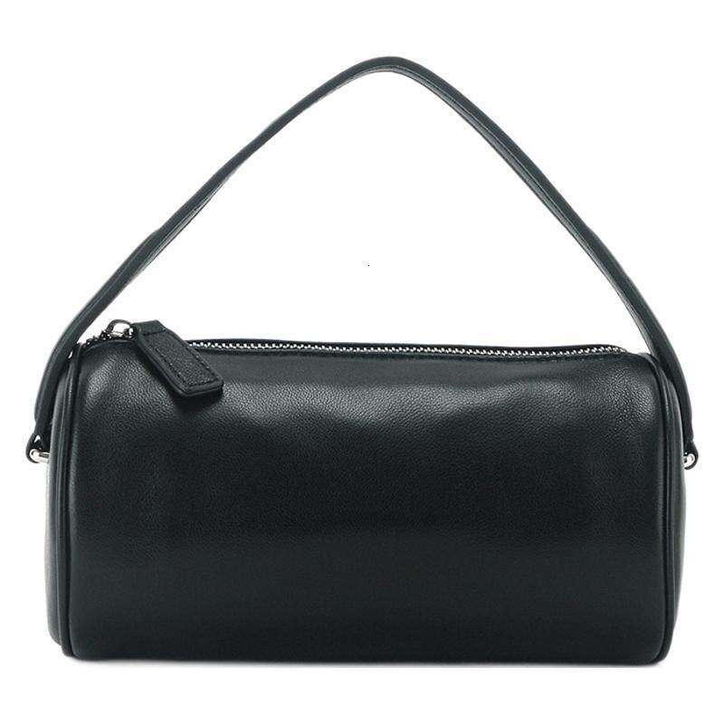 Niche 90's cylinder, minimalist mini handheld pencil case, correct version, square shoulder armpit bag