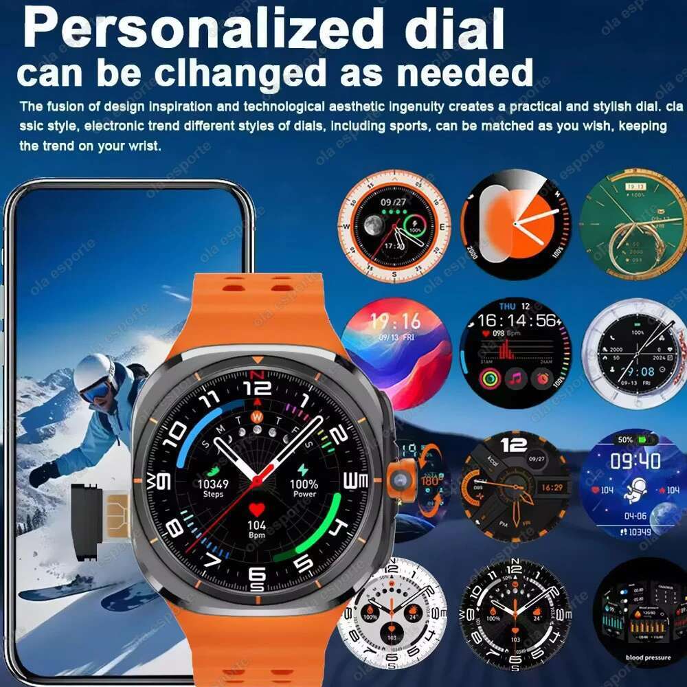 New 5G SIM Card Smartwatch Android GPS WIFI NFC Smart Watch Man Women 1.6inch Google Play TiKTok Download APP Camera Wristwatch - view 6