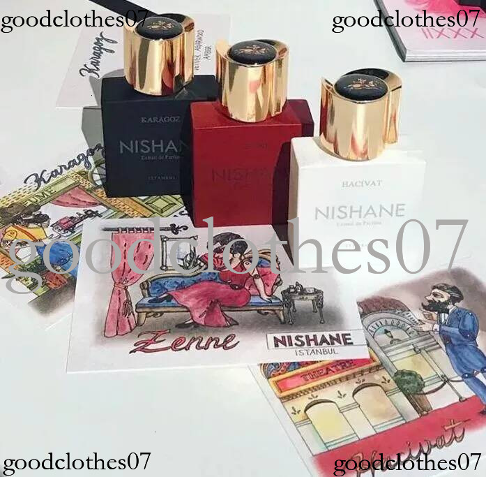 Nishane Perfume Hacivat Wulonha Ani EGE Hundred Silent Ways Fragrance Man Women Extrait De Parfum Long Lasting Smell Brand Neutral Cologne Spray Top S