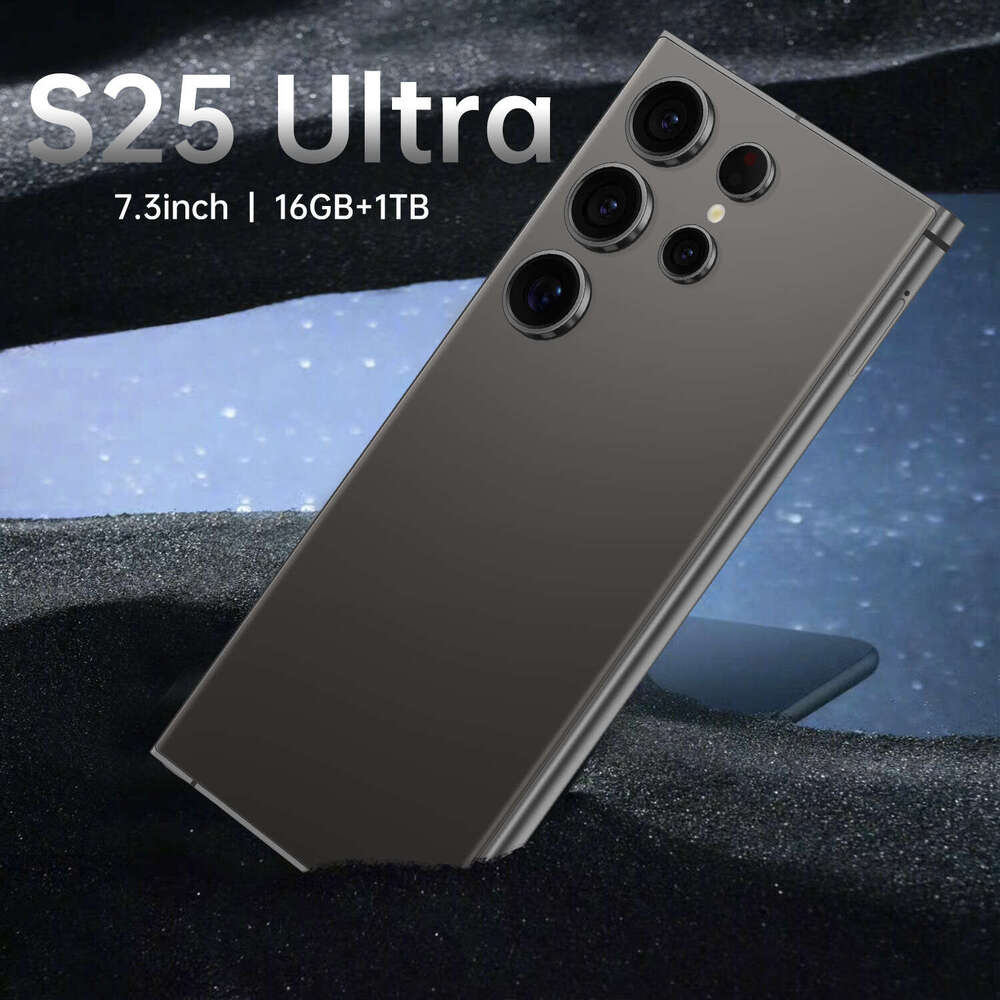 S25 Ultra 7.3HD 16+1TB smart phone 5G Android phone display 72MP+108MP camera Android 14 phone fingerprint recognition face recognition GPS