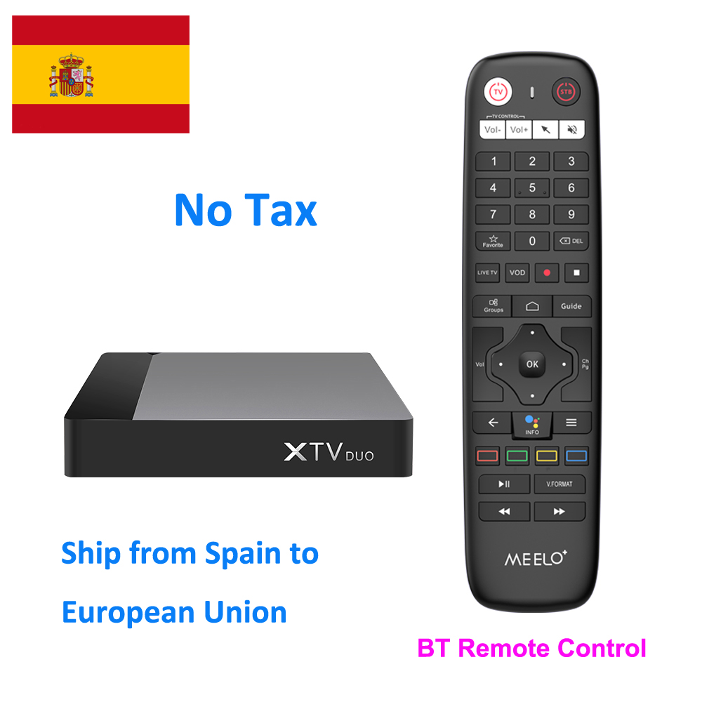 Ship From Spain XTV DUO Android 11 Stalkermac 2G 16G S905W2 4K AV1 IR or BT VOICE Remote Control