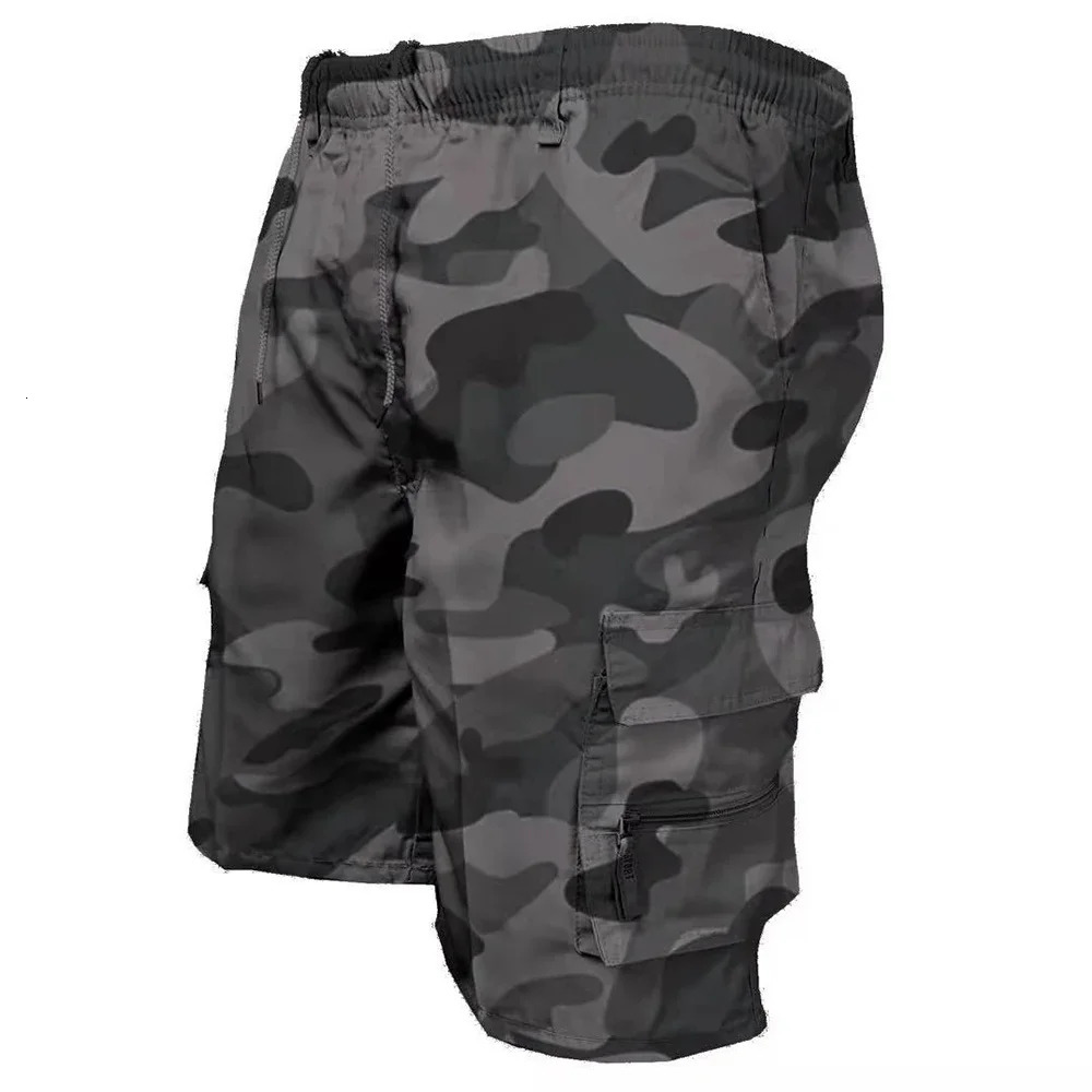 Mens summer tactical cargo shorts military Inspiring fashionable pocket camouflage for jogging hiking and work 250425