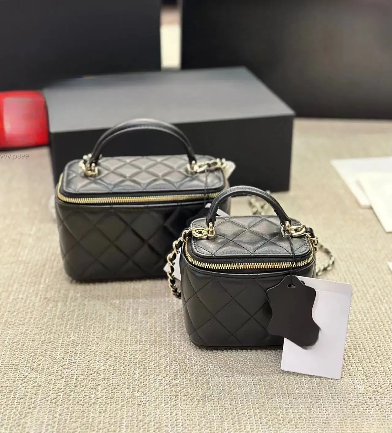 10A Womens Vanity Box Designer Bags Top Handle Totes Quilted Matelasse Chain Crossbody Bag Shoulder Handbag Cosmetic Bags Lipstick Holder Mini Crossbody Bags