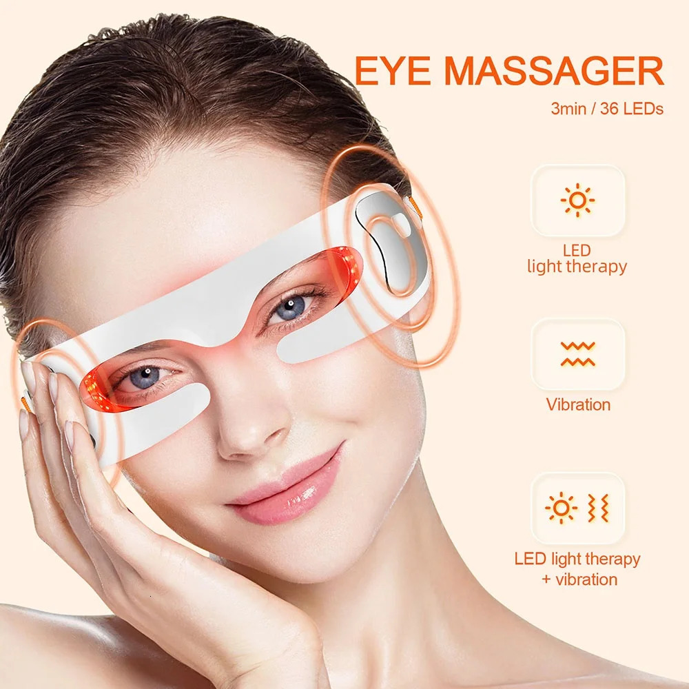 Anti-aging Eye Massager LED Pon Therapy Relax Fatigue Relief Lighten Dark Circles Smooth Eye Fine Line Beauty Eye Care 250422