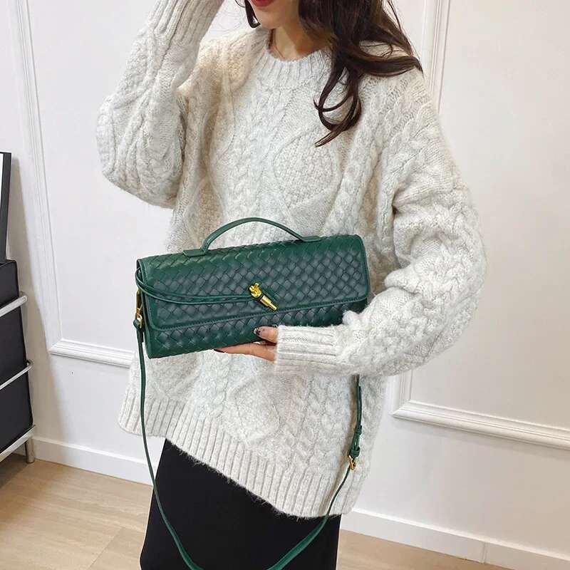 2025 New Handwoven Small Square Women's with Natural Material Also A Glasses Bag Fashion Clutch Portable Shoulder Messenger