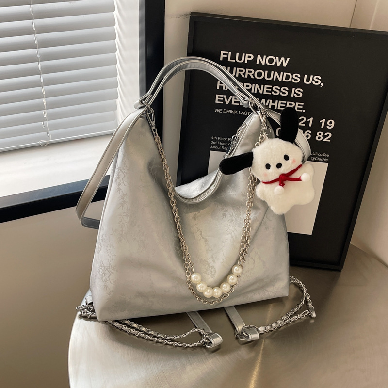 Bestselling! 2025 Designer Beaded Strap Shoulder Bag - Large Capacity Crossbody Purse Free Shipping Trendy Boho Women's Work & Casual Handbag