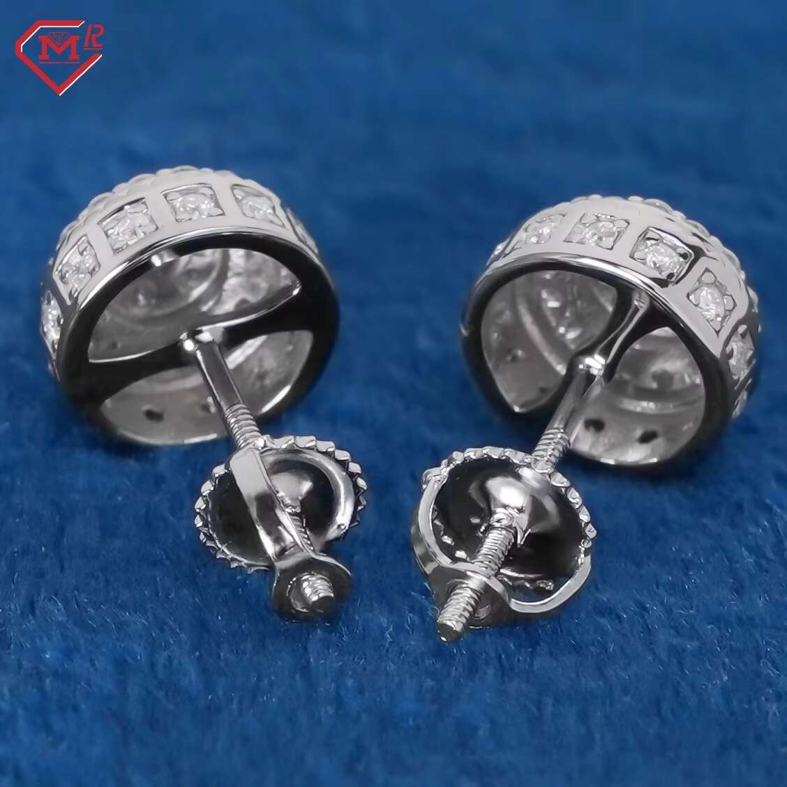 Custom Moissanite Earrings Men Women Classic Sterling Silver 925 Vvs Diamond Moissanite Earrings