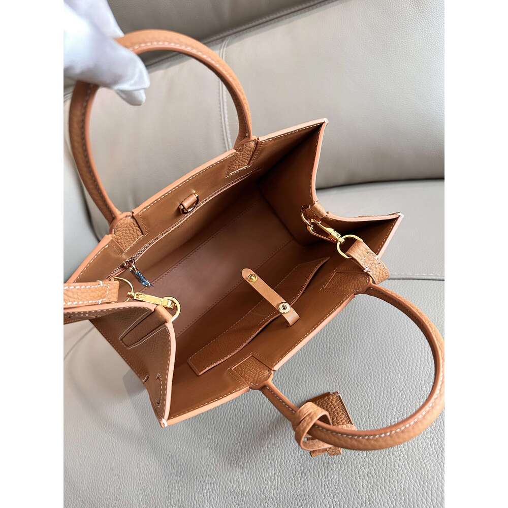 Ladies' Tote Handbag Shoulder Crossbody Bag Grain Leather Material 2025 New High-Quality Simple Fashionable