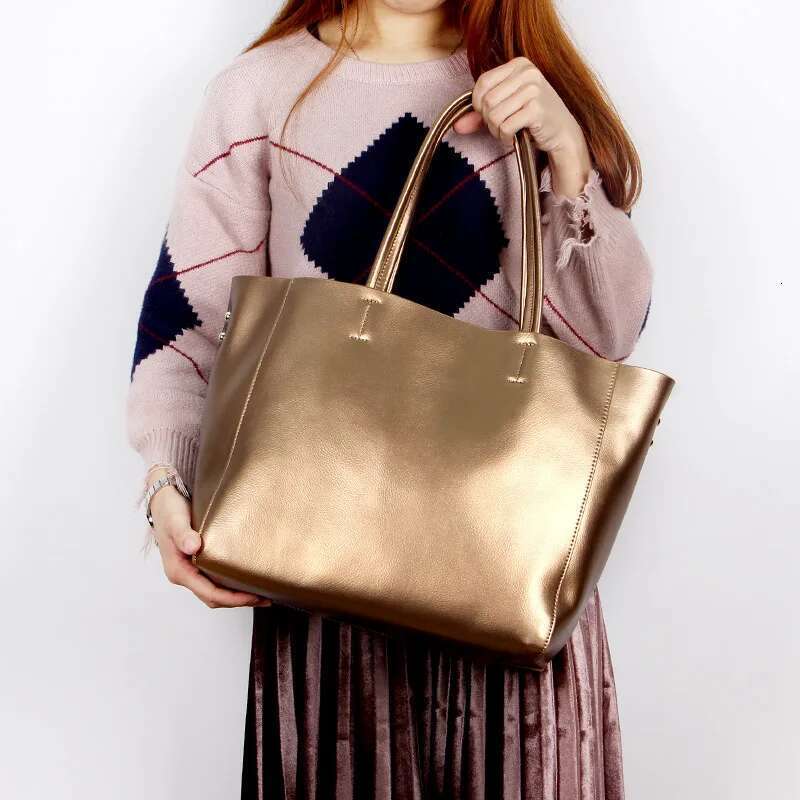 Soft Genuine Leather Women's 2025 New Fashion Brand Female Handbags Cowhide Tote Bag Shoulder Portable Crossbody Bags