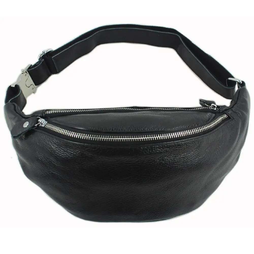 Fashion Genuine For Men Fanny Leather Pack Bum Bag Money Belt Waist Pouch Molle Pochete