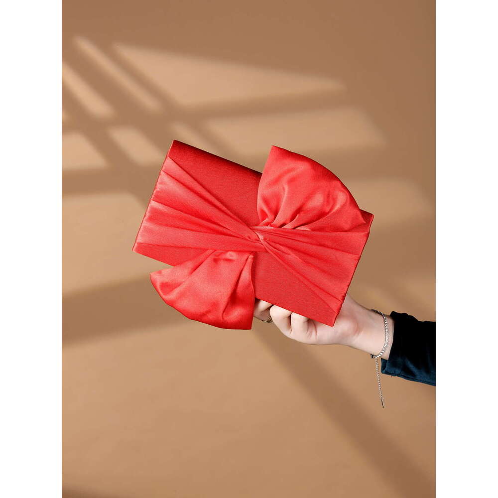 Dinner Bag Straight Classic Colored Dinner Bowtie Crossbody Bride Evening Gift Bag Ball Party KQ
