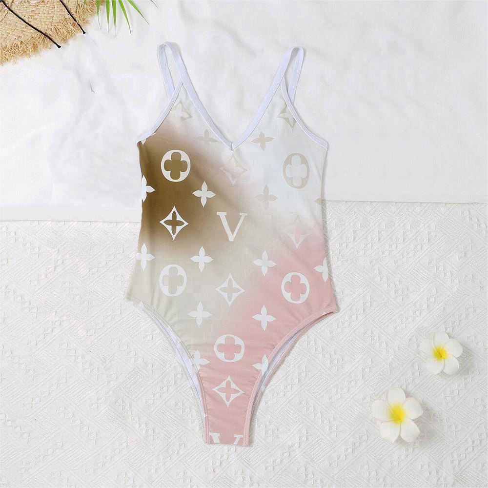 2025 Swimsuit designer swim suits luxury one piece bathing suit Womens Swimwear Geometric black and white geometric swimsuit fashion tank sport swimwear