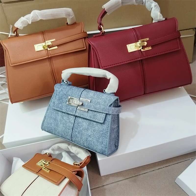 JW PEI Women's Handbag Elise Designer Fashion 2025 New Wine Red Tote Small Square Crossbody Premium Women Bag
