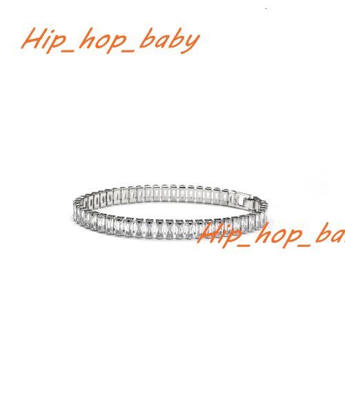 Customizable Hiphop Moissanite Bracelet 925 Sterling Silver Bling 8mm Vvs Moissanite Tennis Bracelet