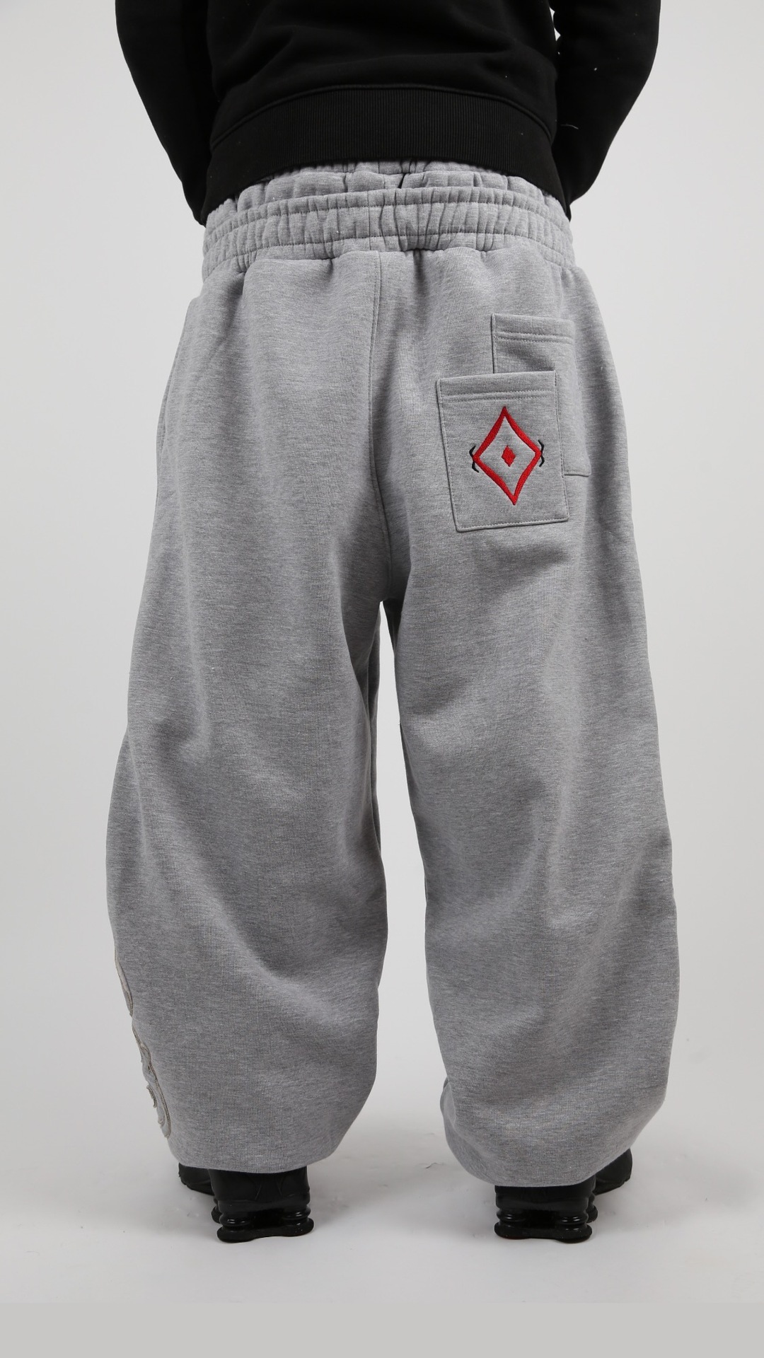 Men's Pants Y2K Retro Men Jogging Double Waist Poker Embroidery Unisex Sweatpants Gothic Hip Hop Streetwear Casual Baggy Sagging