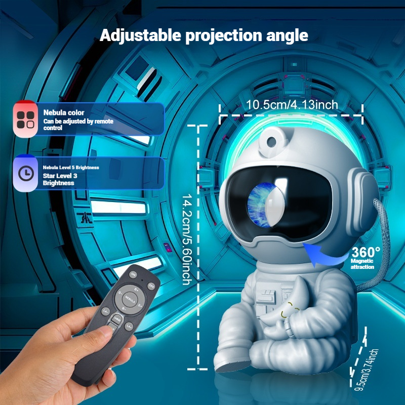 Star Projector Galaxy Light Multiple Nebula Modes Space Astronaut Projector with Remote Control Galaxy Projector for Bedroom