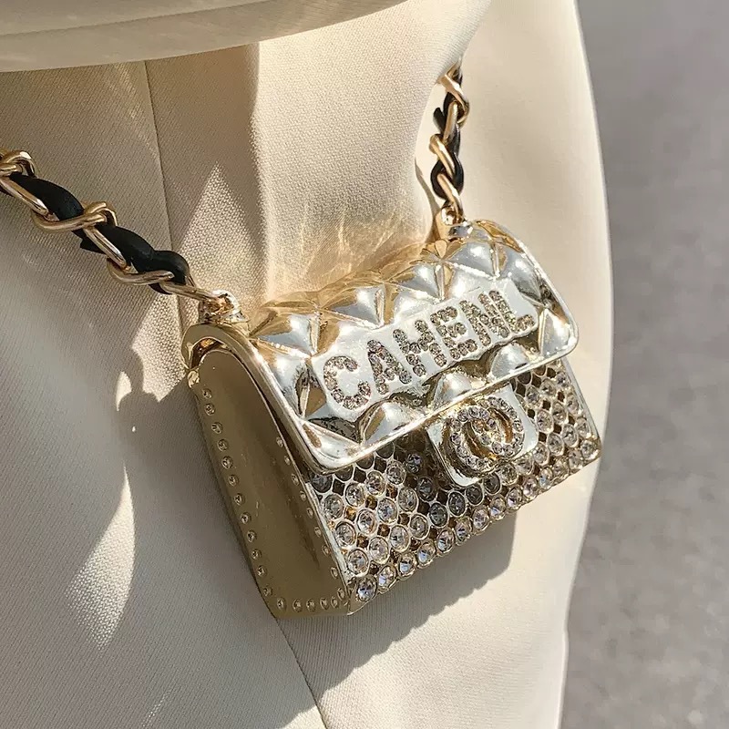 Bestselling! 2025 Designer Metal-Frame Mini Bag - Crystal-Detailed Crossbody Purse Free Shipping Chic Compact Clutch for Dresses & Formal Wear