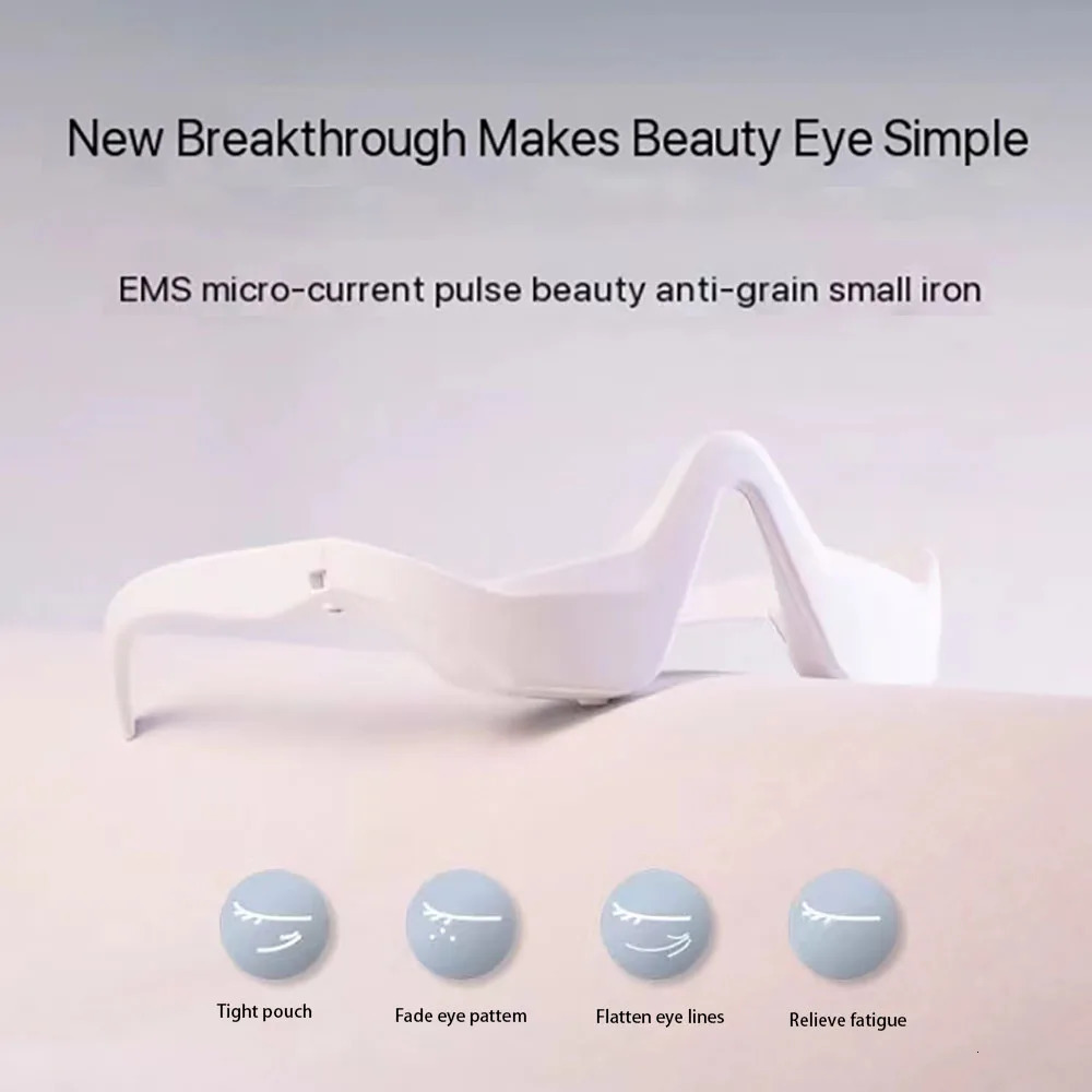 Electric Eye Massager Glasses Relieves Eye Fatigue EMS Red Light Therapy Eye Beauty Instrument For Relax Eye Dark Circles Bags 250422