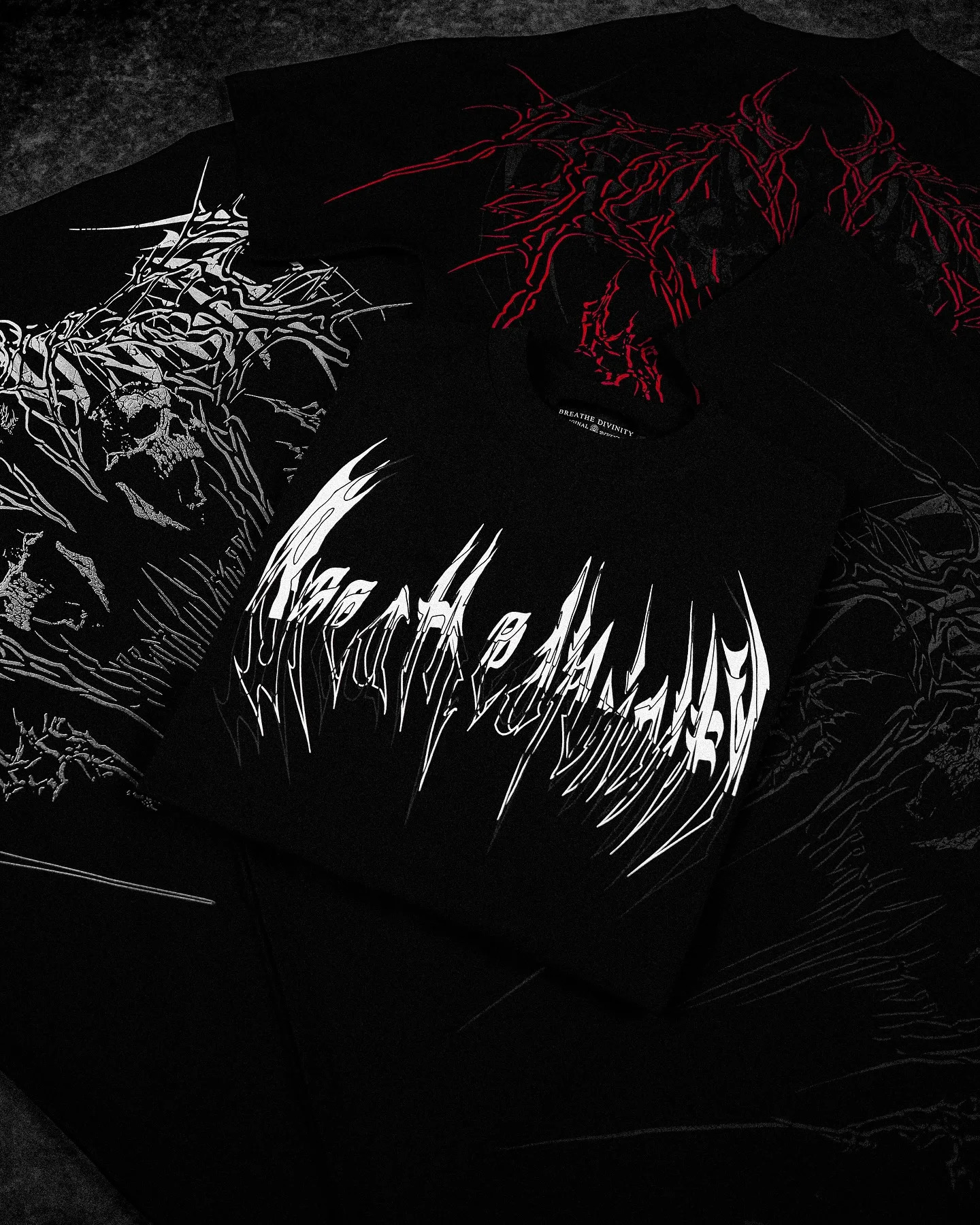 Y2K American Fashion Skull Pattern Tshirt Gothic Super Large Dark Style Top Harajuku Street Retro Short Sleeve 250430Z