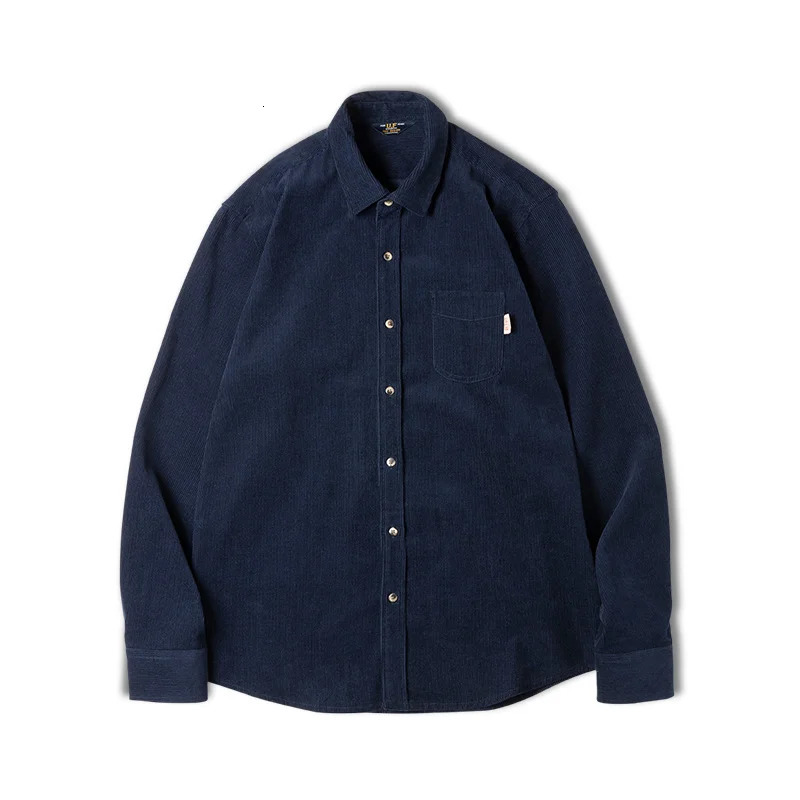 Madden mens casual denim long sleeved shirt ultrathin fit jacket spring wool clothing retro fashion top 250427