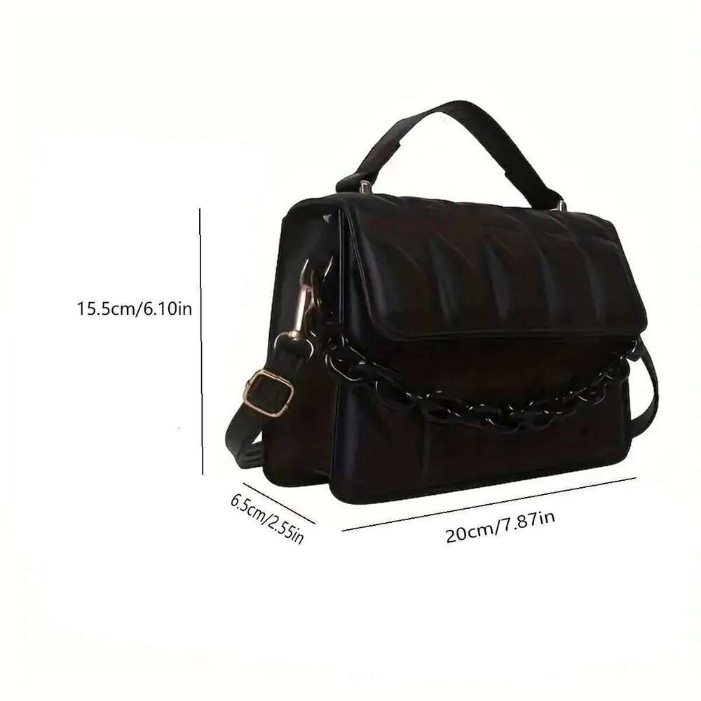Dia Chain Handbag Fashion Retro Emed Small Square Women's Single Shoulder Crossbody A Bag