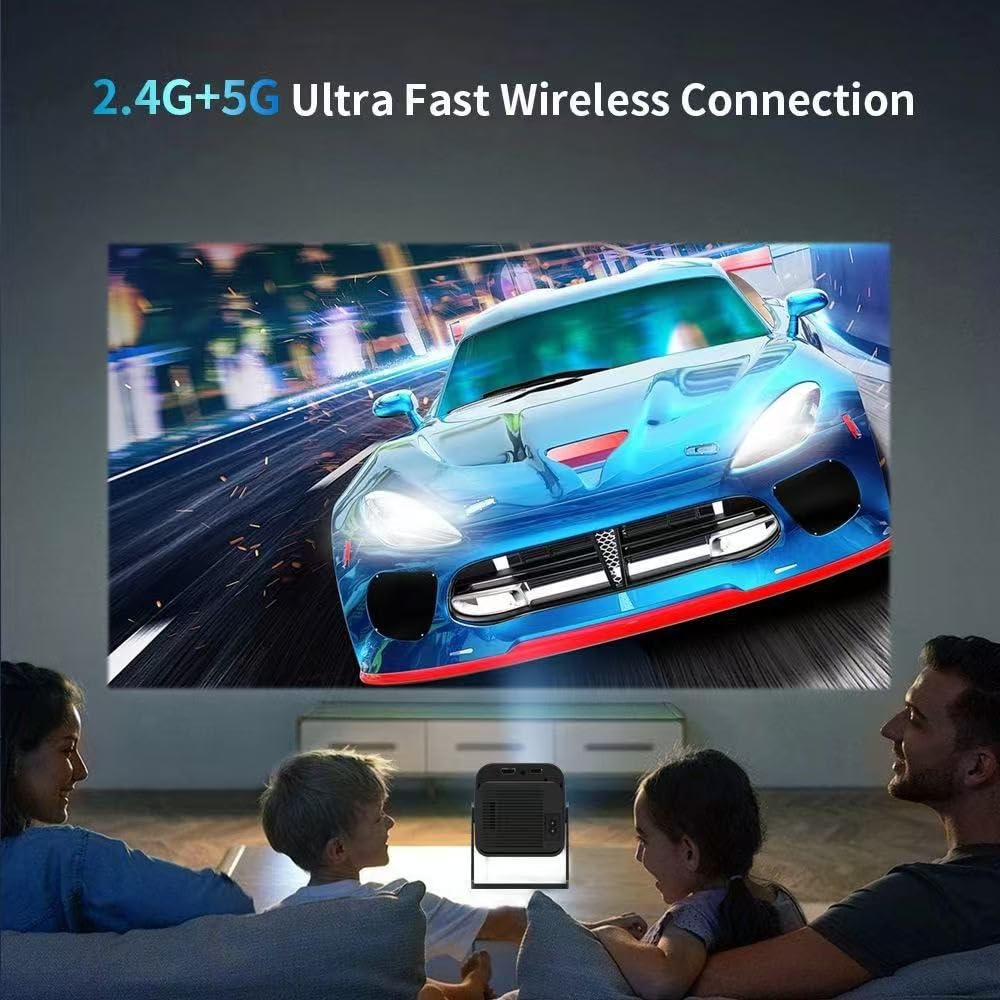 X12 PLUS retro gaming projector,4K HD TV video game stick, Portable projector with 10000+ Games,HDMI Output, WIFI