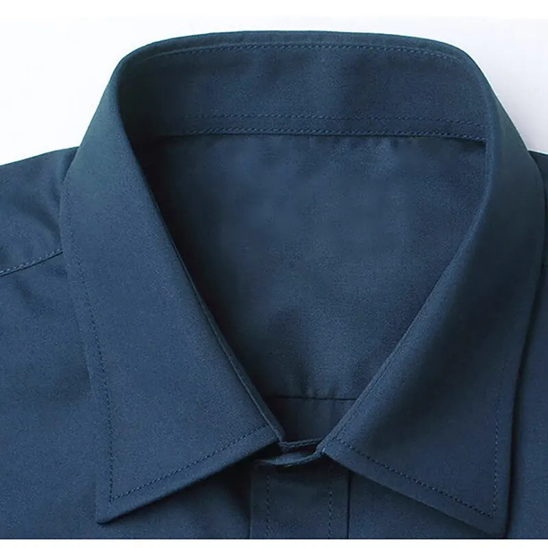 Solid color summer mens ironless shirt showcases casual fashion set shorts XL-XXXL black and white navy blue 250427