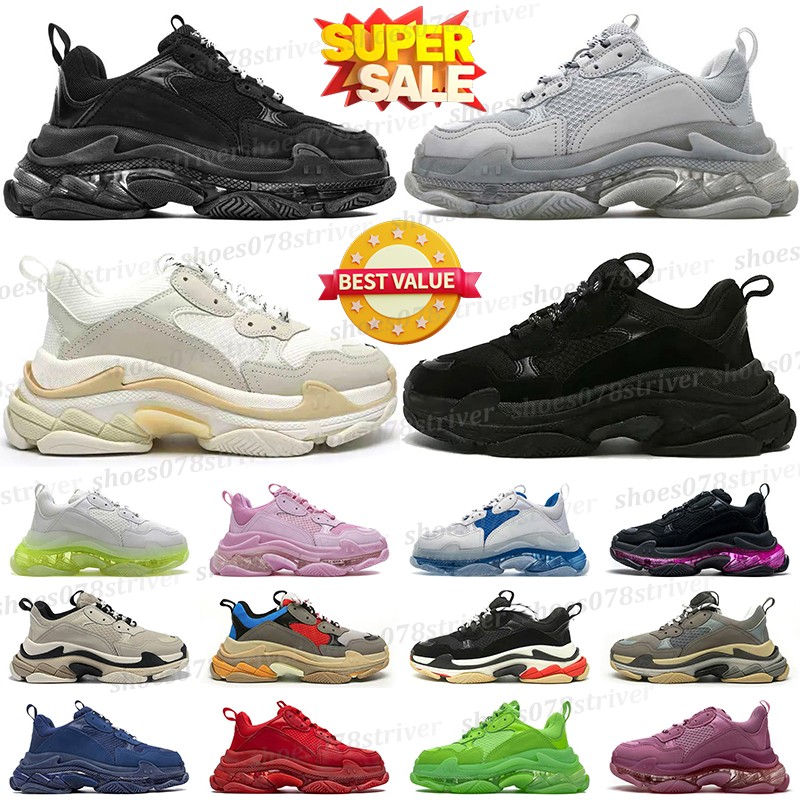 men women designer casual shoes sneakers mens trainers triple black white blue red womens pink green