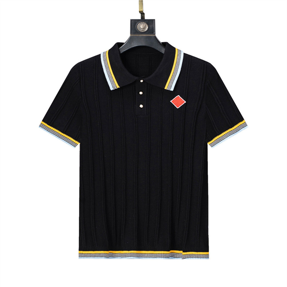 Knitted polos High quality designer men's men's t-shirts polo shirts men's polo shirts classic knit tops