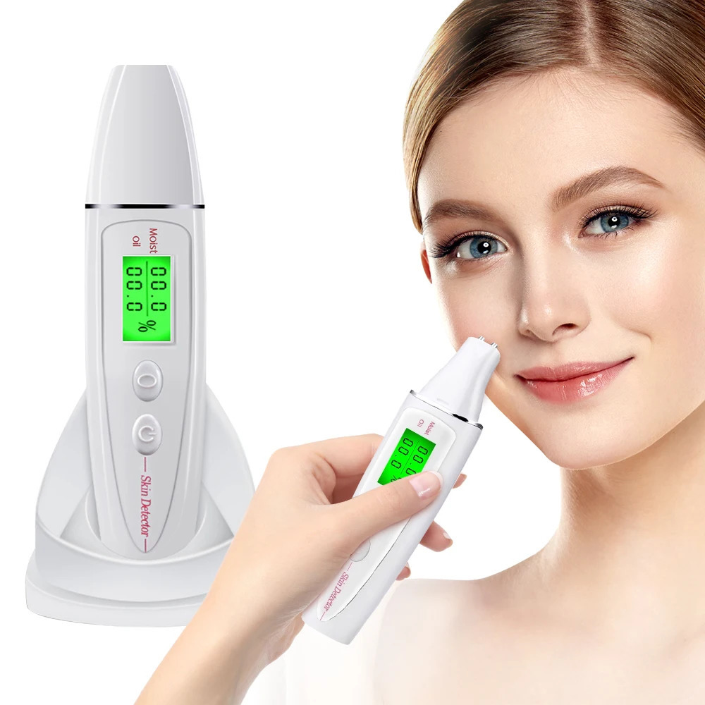Face Skin Tester Portable Skin Analyzer Digital Aesthetic Moisture Tester Water Oil Monitor for Skin Care Skin Diagnostic Device 250422