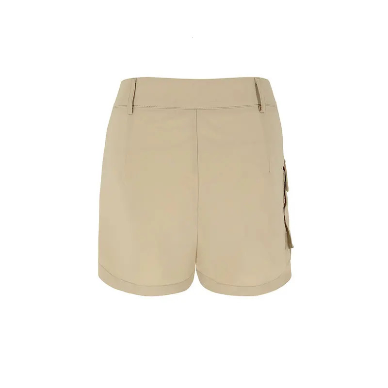 Womens sexy Bodycon cargo shorts summer streetwear fashion button pocket zipper pants casual ultrathin womens clothing 250425