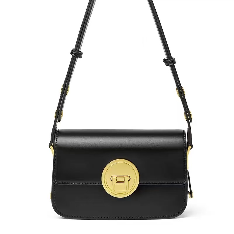 Genuine leather small square female 2024 new retro style single shoulder crossbody versatile tofu bag box