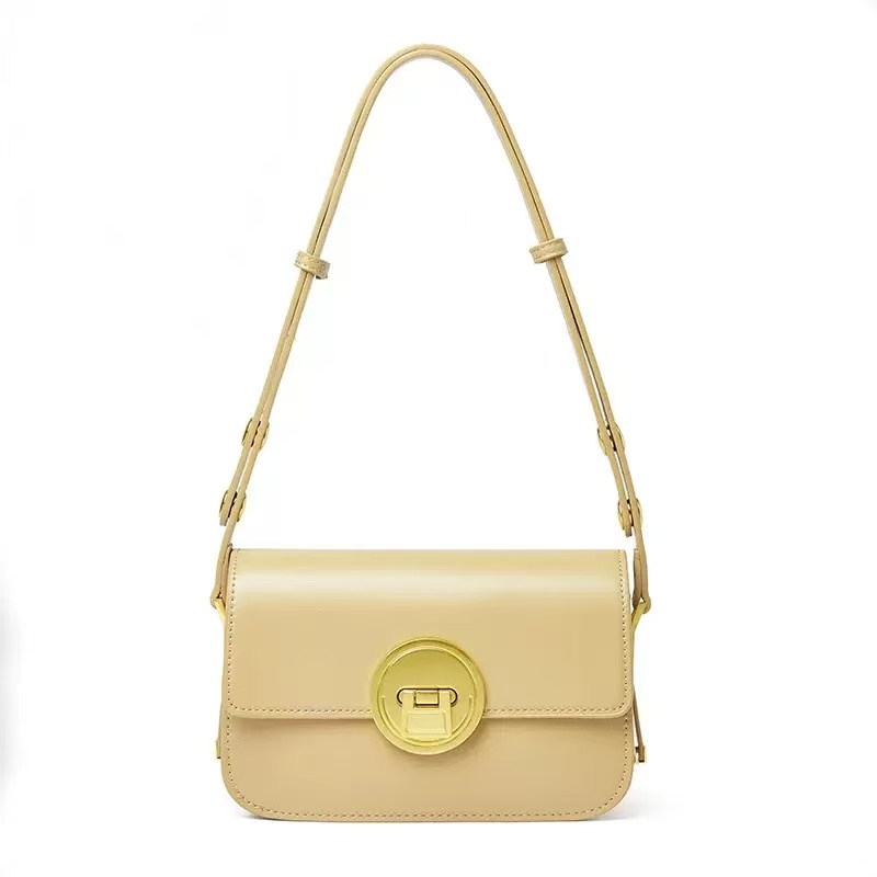 Genuine leather small square female 2024 new retro style single shoulder crossbody versatile tofu bag box