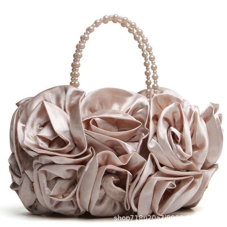 Dinner Bag Chaozhou Moonlight Flower Small Korean Makeup Crafted Silk Evening Bridal Bridesmaid Bag KQ