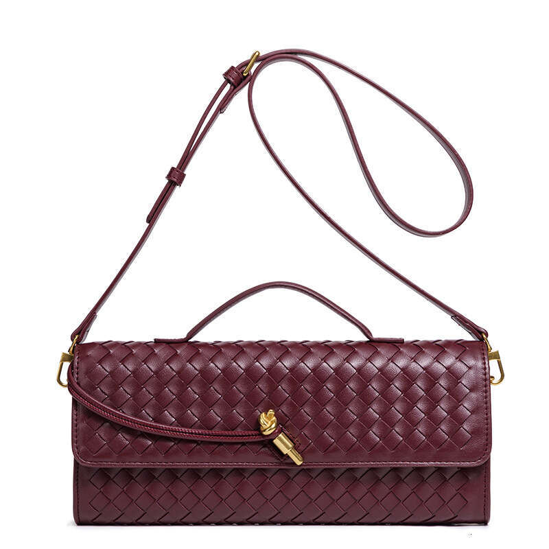B Home Hand Woven Single Shoulder Organ Fashion Horizontal Square Handheld Versatile Diagonal Cross Bag
