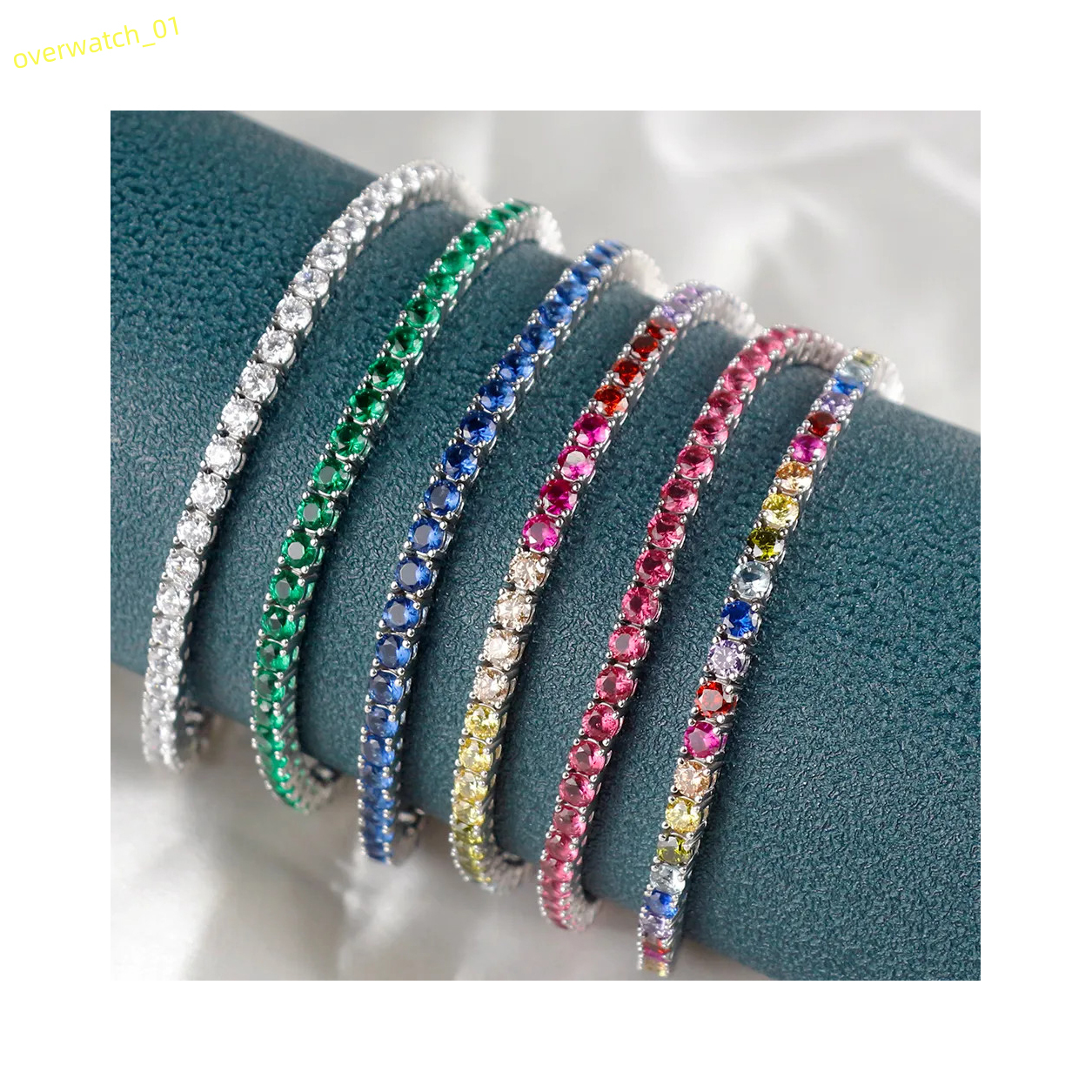 Hot Sale 925 Sterling Silver Fashion Jewelry Charm Bracelet High Quality Trend Moissanite Luxury Tennis Bracelet for Women