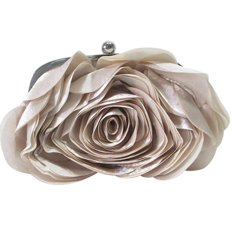 Dinner Bag New Women S Flower Handbag Satin Evening Bag Bride Bridesmaid Wedding Dress Bag KQ