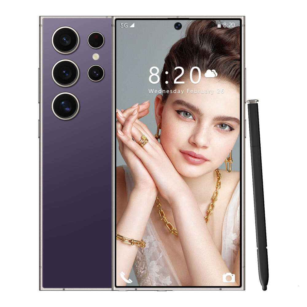 2025 New S24Ultra 7.3HD 16GB+1TB smart phone dual SIM 5G Android phone display 72MP+108MP camera Android 14 phone fingerprint recognition face recogni