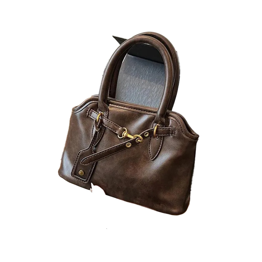 2025S designer Bags For Women - Large Capacity Brown Tote Crossbody Handbag in Rich Bury Leather Vintage Style Handbag shoulder women bag crossbody ba